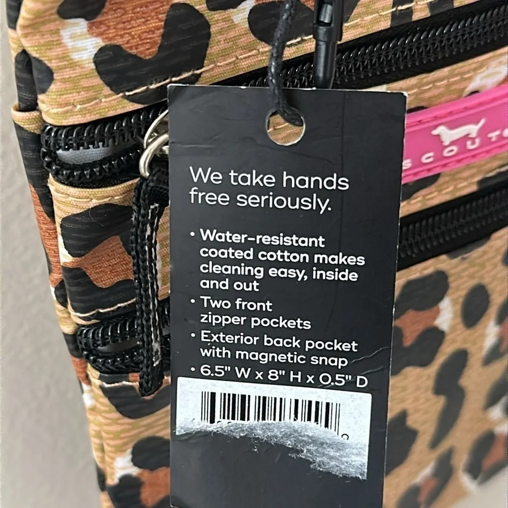 Scout Sally Go Lightly Crossbody Bag Leopard Print NWT Chic Travel Vacation Boho - Picture 10 of 10